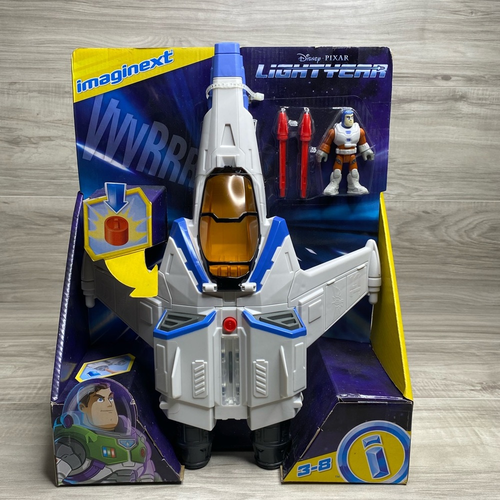 Imaginext - Lights & Sounds XL-15 Spaceship and Buzz Lightyear - Gray/Blue